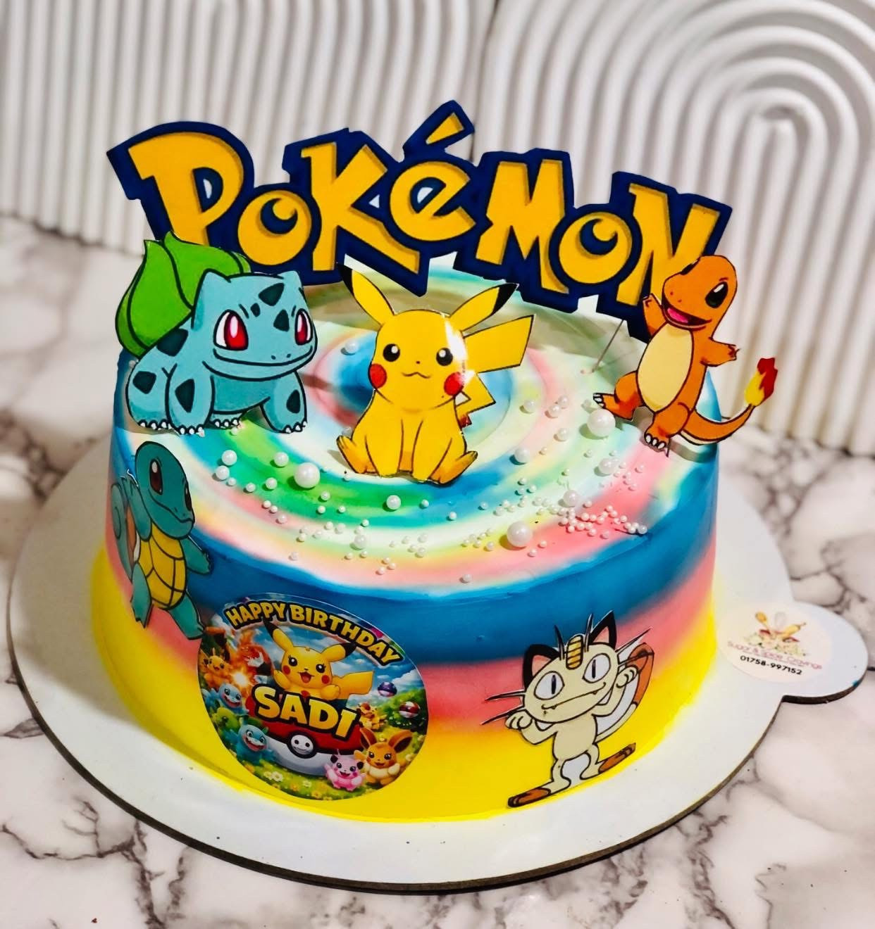 Pokemon Theme Cake